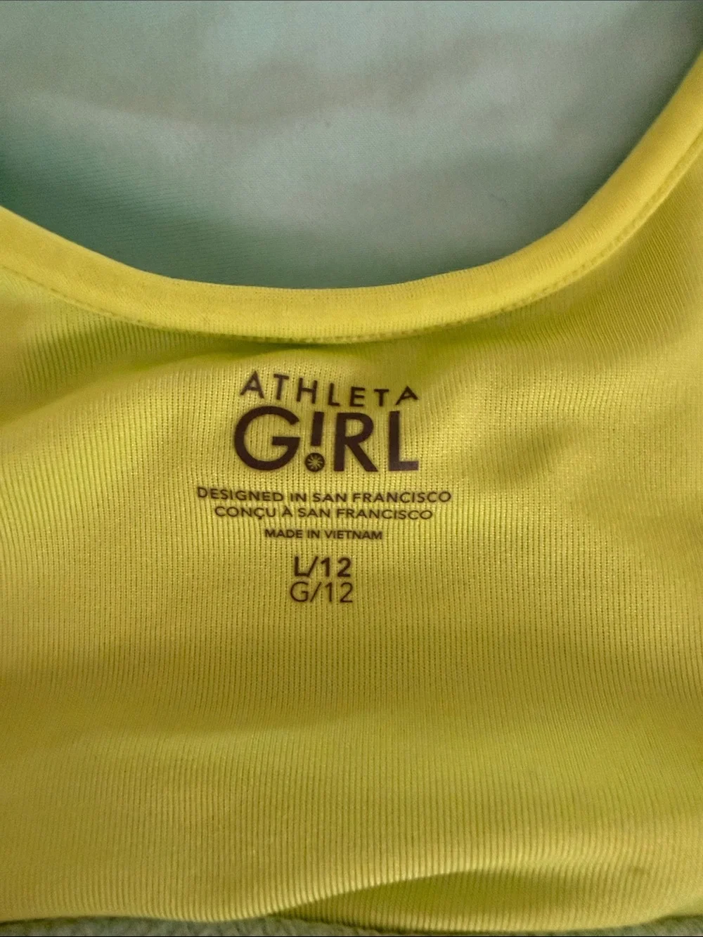 Athleta Girl -  Light Blue & Lime Two-Piece Swim Set
